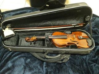 4/4 Full Size Vintage Violin With Lion Head Scroll And