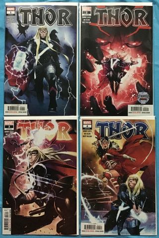 Thor 1 2 3 4 (2020) Vol 6 Cover A 1st Prints Donny Cates Nm Unread Marvel