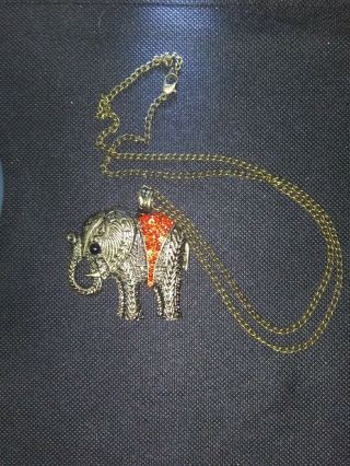 Vintage Rare Elephant Necklace