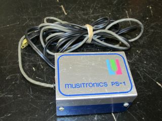 Vintage Musitronics Ps - 1 Effects Pedal Power Supply Battery Eliminator.