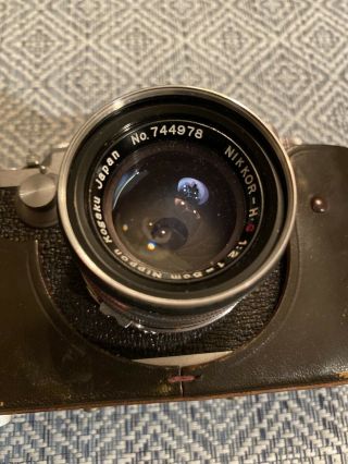 Vintage Nicca 3 - F Camera w/ Lens,  And Broken Leather Case 3