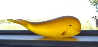 Vintage Resin Whale Sculpture By Sascha Brastoff Signed Sascha B Amber
