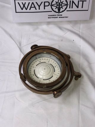 Vintage Lionel Corp Us Navy Compass B.  U.  Ships 4 " Mark 1 Wwii C.  1940