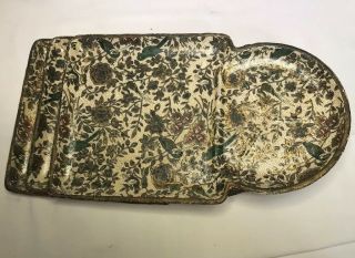 Vintage Mid Century Paper Mache Snack/vanity Trays Alfred E Knobler