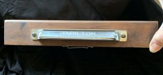Vintage Hamilton Printer Type Set Drawer Wood Cabinet Tray Display Shadow Box 2
