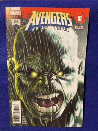 Avengers 684 No Surrender - 1st App Of The Immortal Hulk - 1st Print