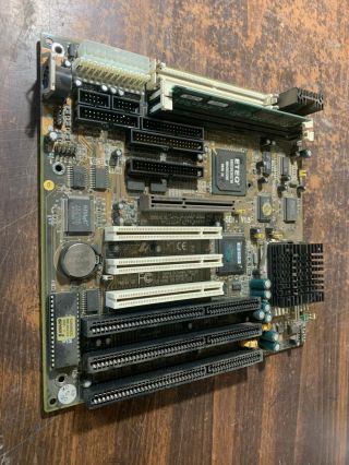 Kba/ Soyo Sy - 5ehm V1.  3 Vintage Gaming Computer Motherboard Isa Pci Agp