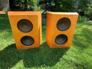 Vintage Open Baffle Speakers With Dual 15 " Alnico Woofer Speakers For Tube Amp