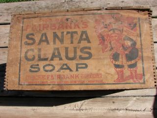 Vintage & Rare Fairbanks Santa Claus Soap Crate