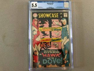 Showcase 75 - - Cgc 5.  5 - - Origin And First Appearance Of Hawk And Dove