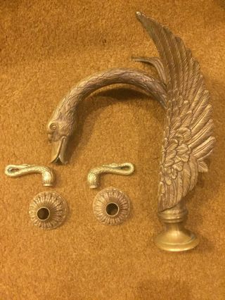 Vintage Sherle Wagner/phylrich Swan Bath Faucet (tub Deck Style)