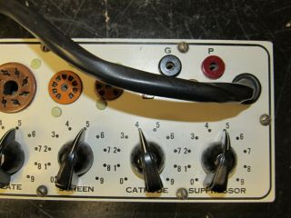 Vintage Navy Military Hickok MX - 1123/U Tube Tester Adapter Use With OZ 3