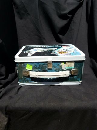 VINTAGE 1977 SPACE SHUTTLE ORBITER ENTERPRISE METAL LUNCH BOX WITH THERMOS C - 10 3