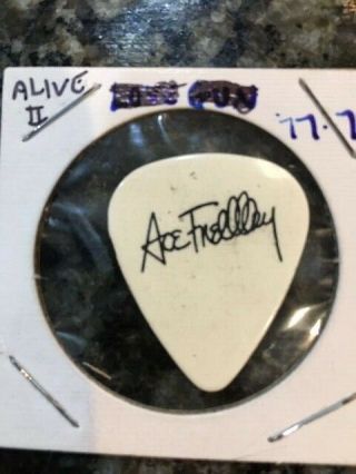 KISS Ace Frehley 1977 Alive II tour ultra rare vintage pick Aucoin 2