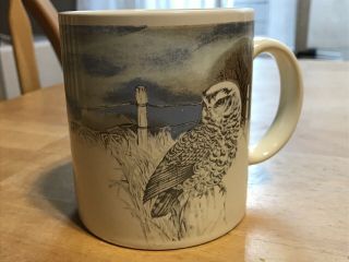 Vintage Otagiri Owl Mug Coffee Cup Gibson Greeting Cards Japan