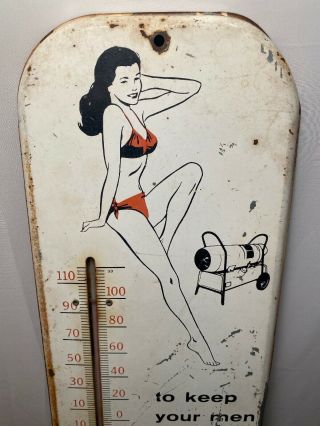 Vintage Master Portable Heater Advertising Thermometer Indianapolis Indiana 3