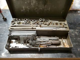 Vintage Usa Carter Carburetor Tool Box Repair Kit W/tools