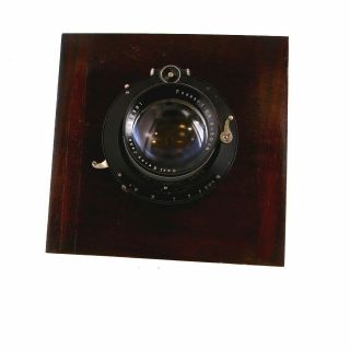 Vintage Carl Zeiss Jena 30cm F/4.  5 Tessar Lens With Compound Shutter - Ai