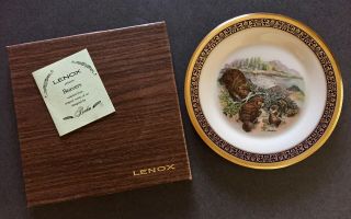 Lenox WILDLIFE PLATE Limited Edition - BEAVERS 1977 2