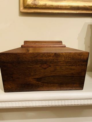 Froelich Furniture Mahogany Regency Style Sarcophagus Tea Caddy
