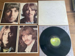 The Beatles White Album Apple Vinyl 1968 Numbered 2921083 W/ Pics 1 Lp Missing