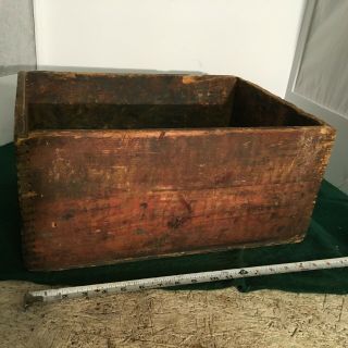 Antique - Red Diamond Explosives Wood Crate Dynamite Box