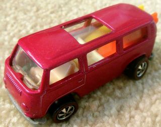 Vintage Mattel Redline Hot Wheels Pink VW Rear Load BEACH BOMB Custom Kit Car 3