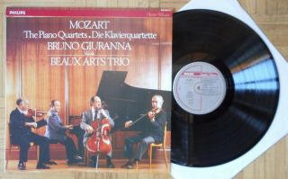 H341 Giuranna & Beaux Arts Trio Mozart Piano Quartets Philips Digital Stereo