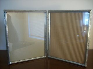 Dual Vintage Silver Picture Frames,  8 " X 10 " Each