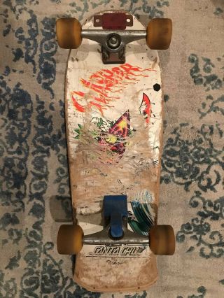 Vintage Keith Meek Santa Cruz Slasher skateboard Complete Sims Comp 2 Wheels 2