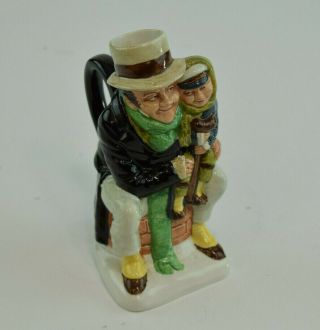 Franklin Porcelain Charles Dickens Toby Jug Bob Cratchit & Tiny Tim Wood & Sons