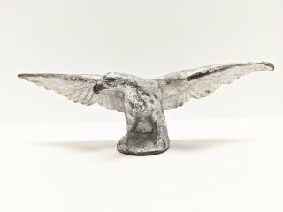 Antique Cast Iron Eagle Statue Paperweight Heavy Iron 12 " Wing Span
