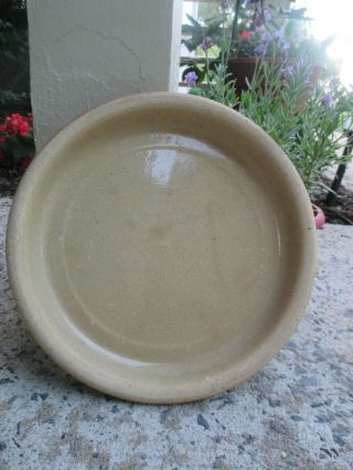 Stoneware Pottery Chicken Waterer Feeder Dish Or Planter Plate Only 11 " X 1 1/2 "
