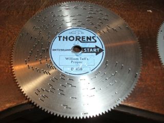 Vintage Thorens Metal Music Box Disc - Tune: William Tell 