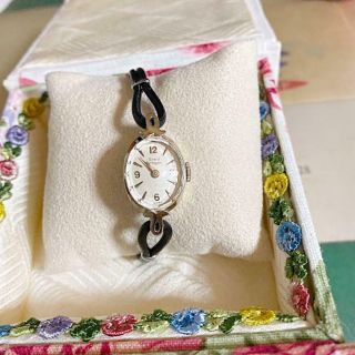 Girard Perregaux Ladies Vintage Wrist Watch 14k Gold Mzmr