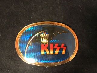 Vintage 1978 Pacifica Belt Buckle Kiss Gene Simmons Demon Bat