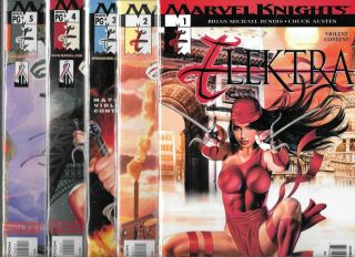 Elektra 1 - 35 Near Complete Set (nm -) Missing Only 35 Marvel Knights Daredevil