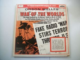 War Of The Worlds - - Orson Welles - Broadcast - 2 Lp Gatefold - Vinyl Album