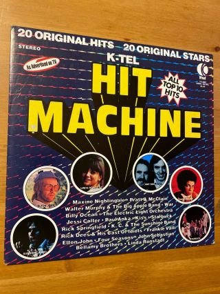 K - Tel Hit Machine 1976 Vinyl Lp Record Album 20 Hits And Stars Vg,  Vg,