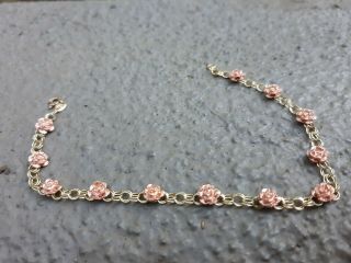 Vintage Estate 10k Black Hills Rose Gold Double Chain Bracelet 4.  5 Grams 7 1/8 "