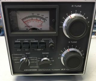 Vintage Kenwood At - 200 Antenna Tuner Matches Ts - 520 & Ts - 820 W/ Any Radio