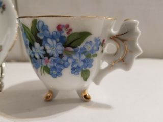 Forget Me Not,  Blue Flower Tea Cup and Saucer - Richard Japan - 2