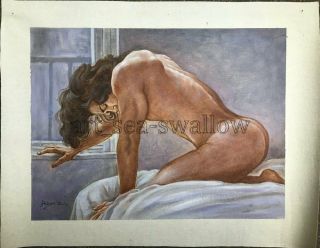 oil painting art young nude male hand - painted on canvas 16x12inch 128 2