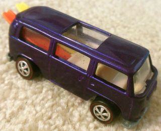Vintage Mattel Redline Hot Wheels Purple Vw Rear Load Beach Bomb Custom Kit Car
