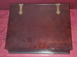 1991 Vintage Bombay Company Wooden Book Lid Style Storage Box 14 " X12 " X3 - 1/2 "