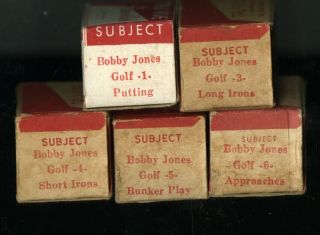 Vintage 1930s 3d Tru - Vue 35mm Film Bobby Jones Golf Golfing Rare Stereo 3 - D