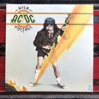 Ac/dc High Voltage Vinyl Record Album Lp 1970s Vintage Hard Rock N Roll 1976