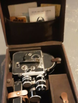 Rare Vintage Paillard Bolex H8 H - 8 H 8 Movie Camera W/ Case,  Lenses,  More