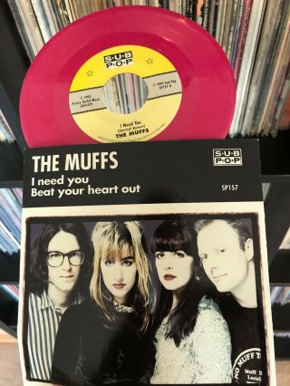 The Muffs I Need You Beat Your Heart Out Rare Sub Pop Rare Pink Limited Edition