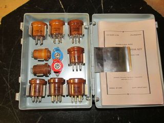 Vintage Navy Mx - 1258/u Tube Tester Adapter Kit